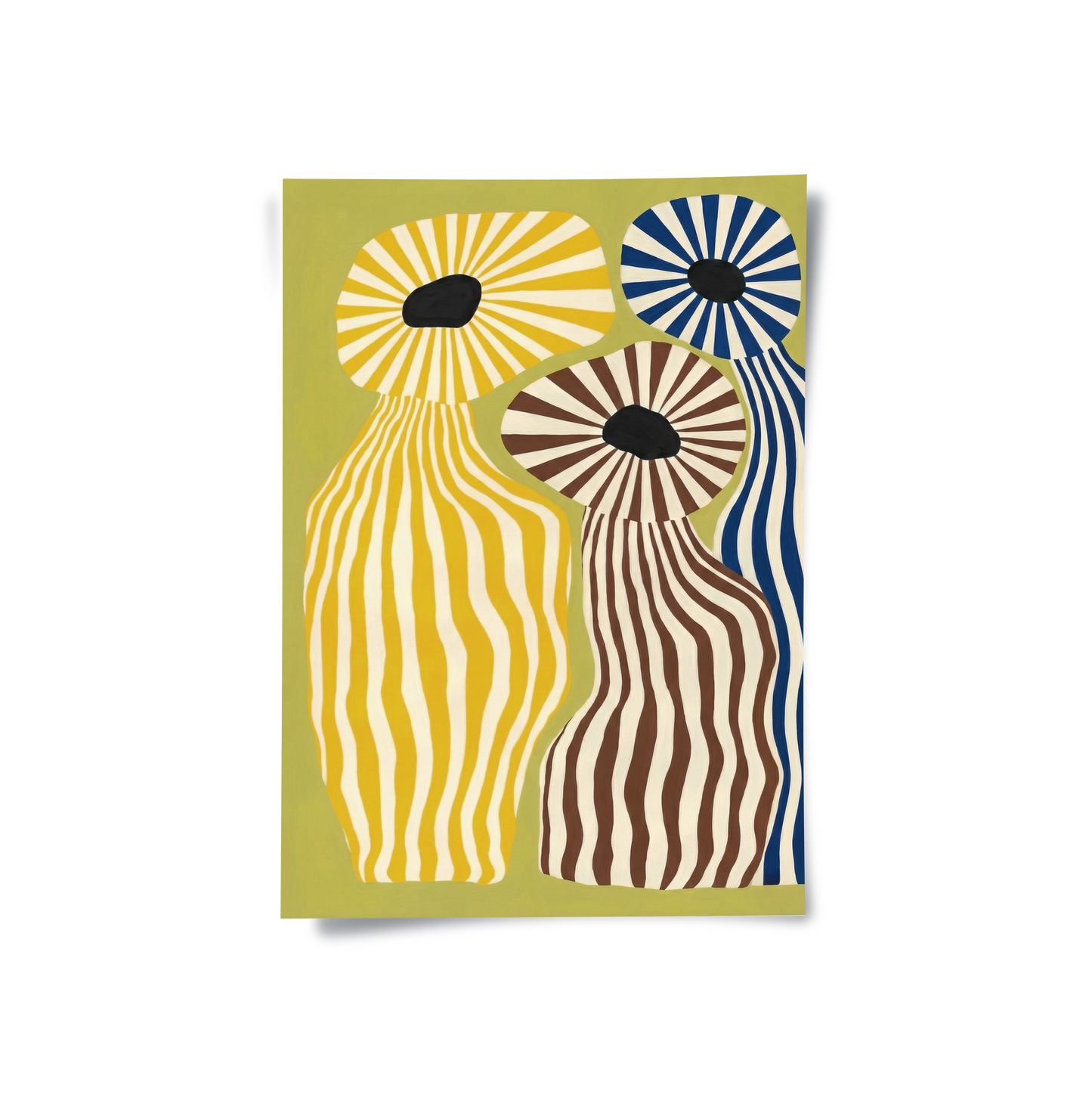 2Wavy Botanical Silhouettes - Poster