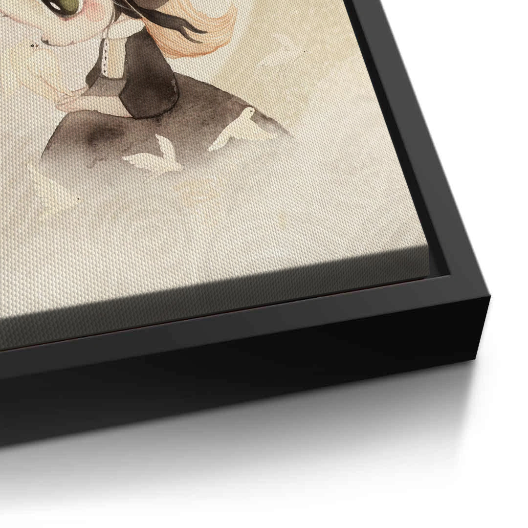 2Whimsical Bunny Girl - Canvas