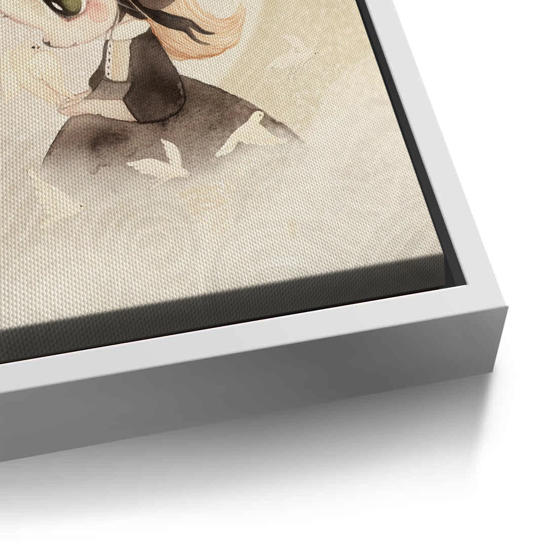 2Whimsical Bunny Girl - Canvas