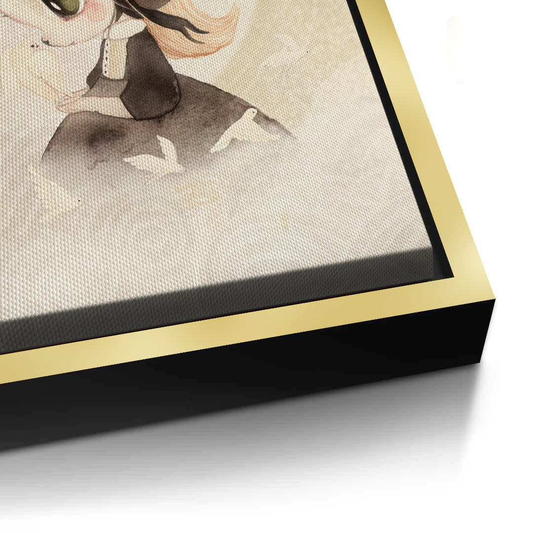 2Whimsical Bunny Girl - Canvas