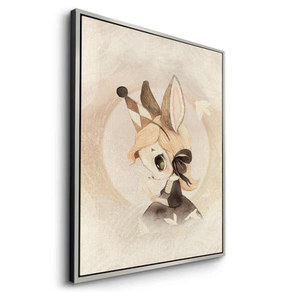 Whimsical Bunny Girl - Canvas