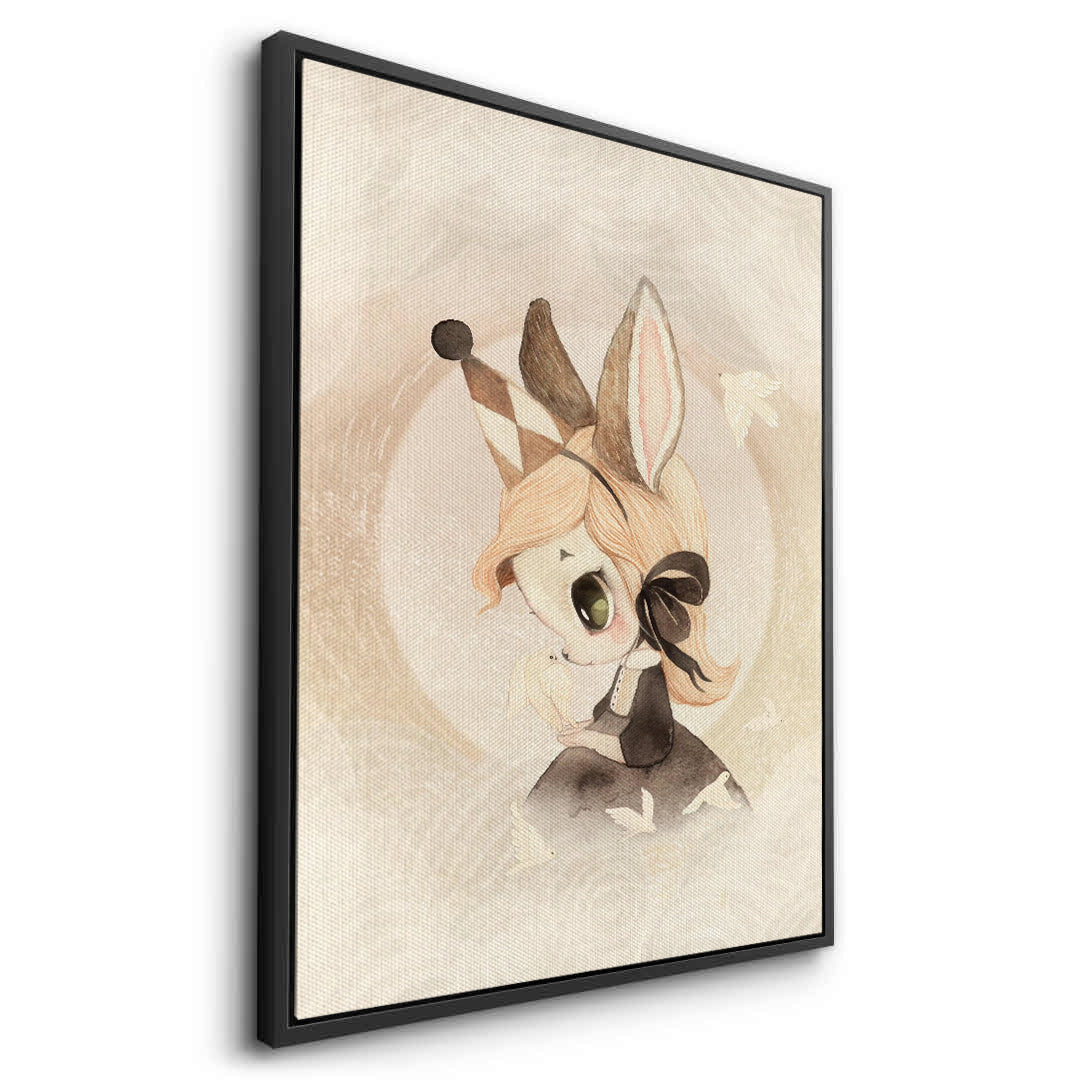 2Whimsical Bunny Girl - Canvas