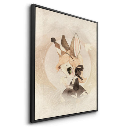 Whimsical Bunny Girl - Canvas