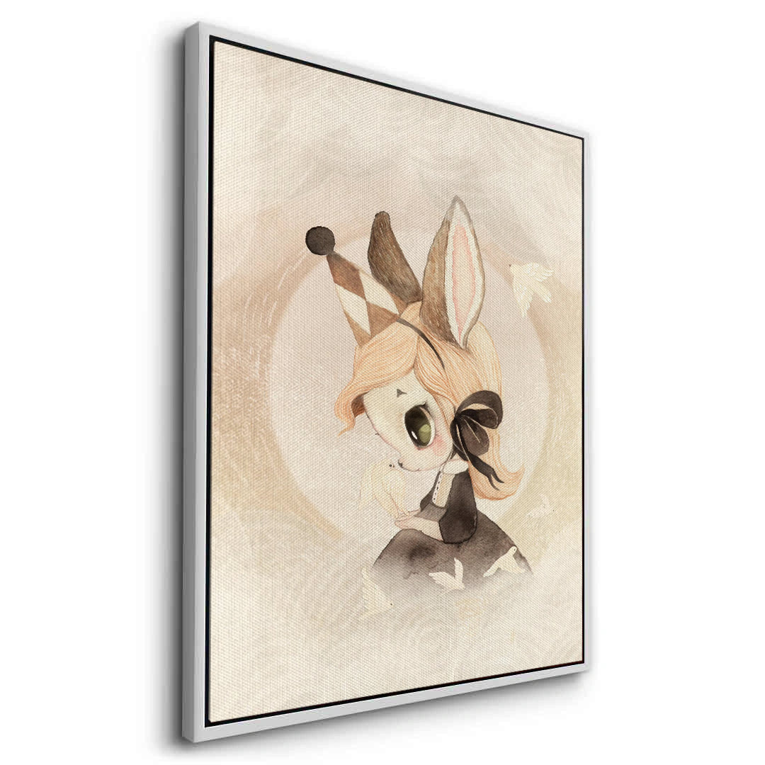 2Whimsical Bunny Girl - Canvas