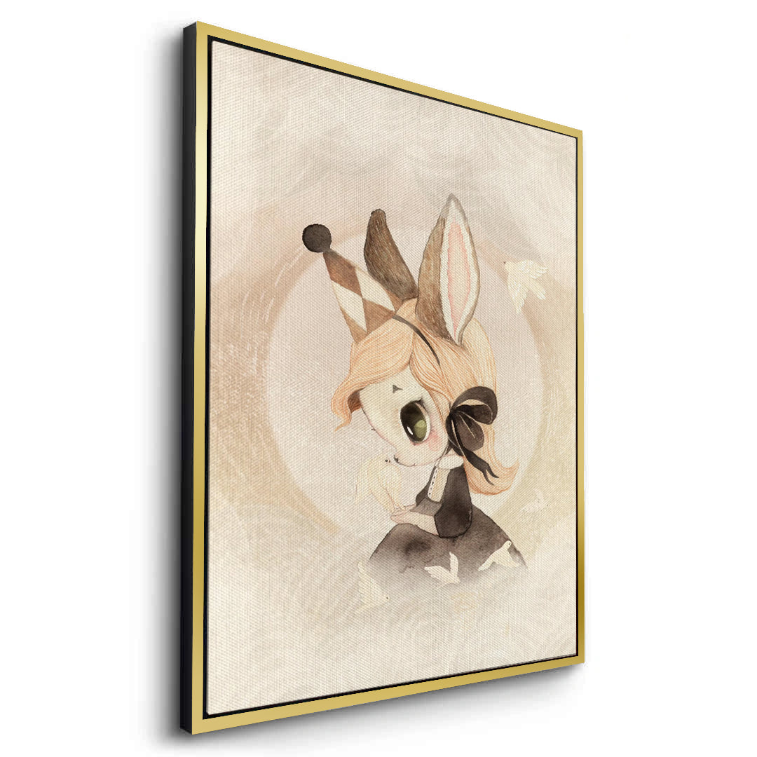 2Whimsical Bunny Girl - Canvas