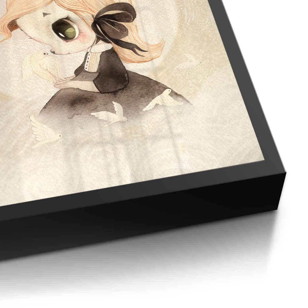 2Whimsical Bunny Girl - Fine Art