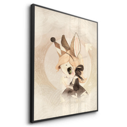 Whimsical Bunny Girl - Fine Art