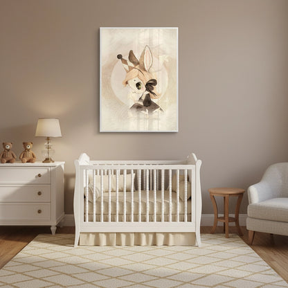 Whimsical Bunny Girl - Fine Art