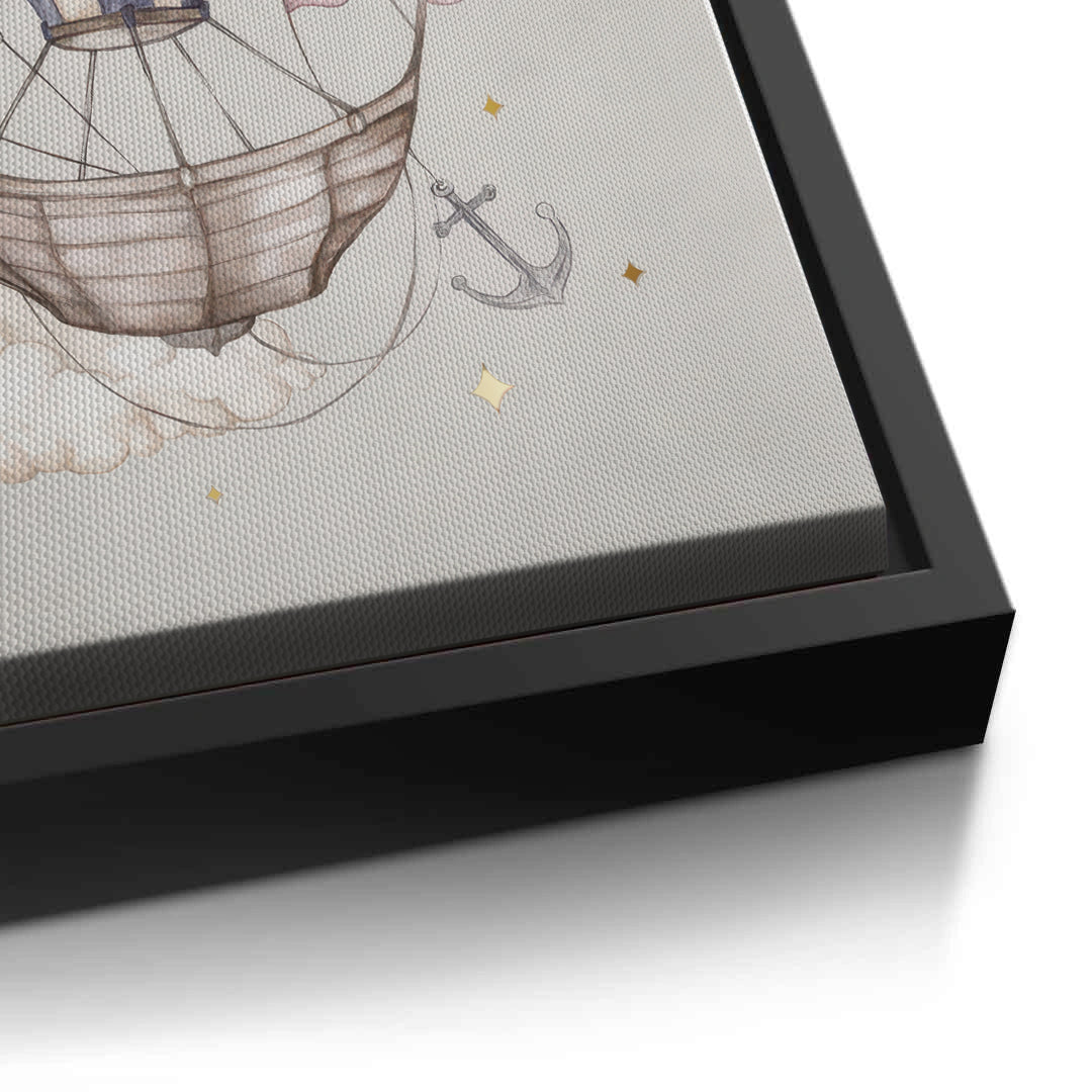 2Whimsical Royal Hot Air Balloon - Canvas