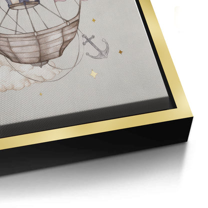 Whimsical Royal Hot Air Balloon - Canvas