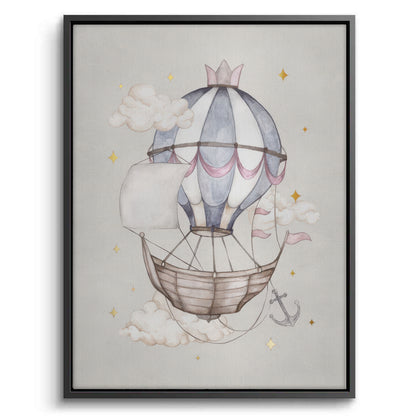 Whimsical Royal Hot Air Balloon - Canvas