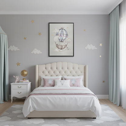 Whimsical Royal Hot Air Balloon - Canvas