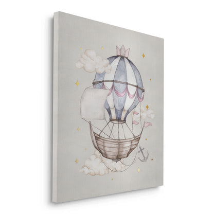 Whimsical Royal Hot Air Balloon - Canvas