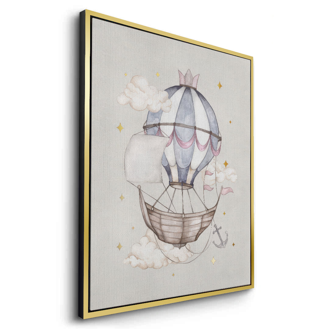 2Whimsical Royal Hot Air Balloon - Canvas