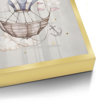 Whimsical Royal Hot Air Balloon - Fine Art