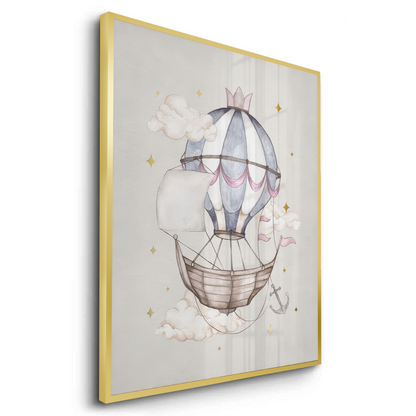 Whimsical Royal Hot Air Balloon - Fine Art