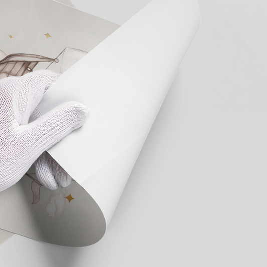 Whimsical Royal Hot Air Balloon - Poster