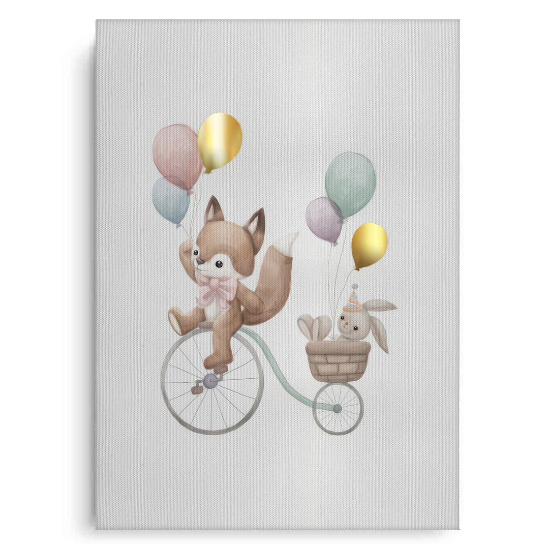 2Whimsical Woodland Friends - Canvas