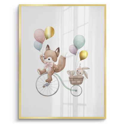 Whimsical Woodland Friends - Fine Art