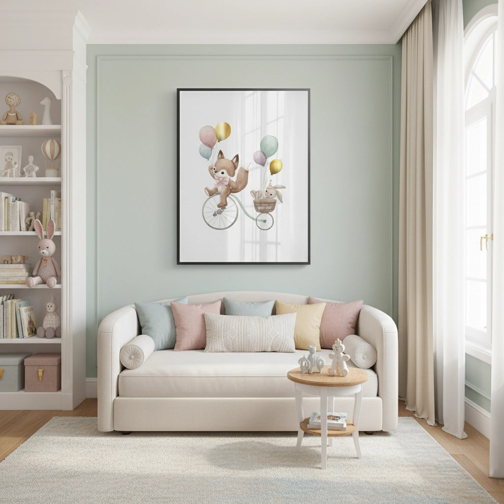 2Whimsical Woodland Friends - Fine Art