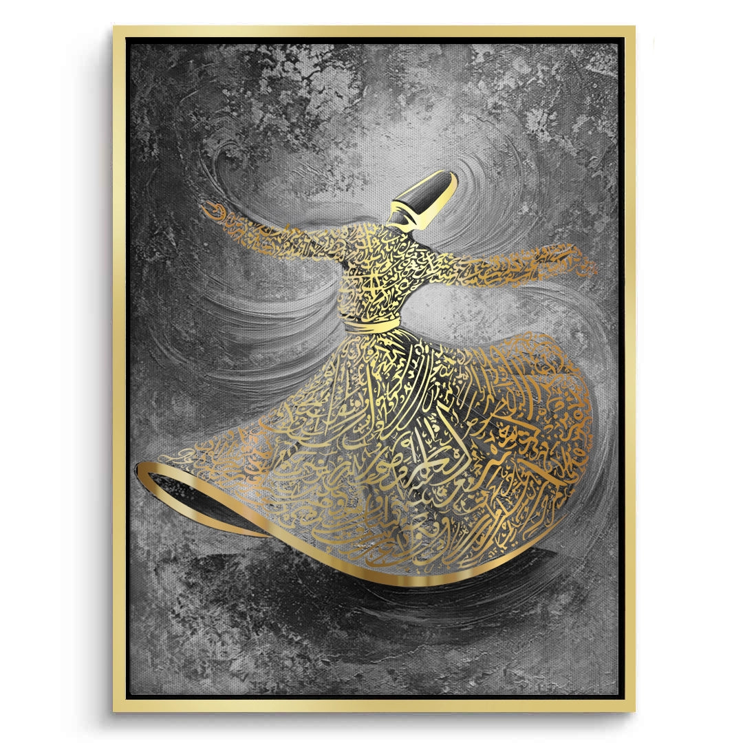 2Whirling Dervish Sufi Art - Canvas