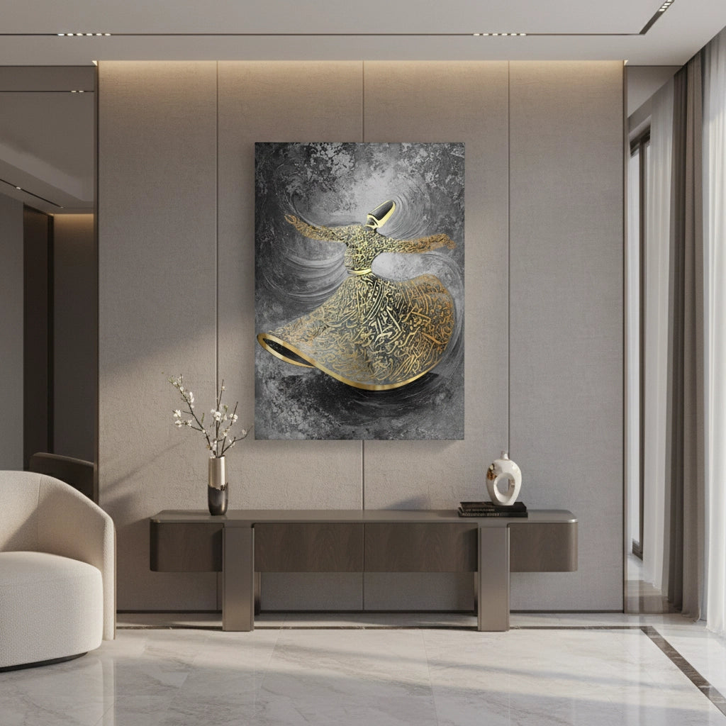 2Whirling Dervish Sufi Art - Canvas