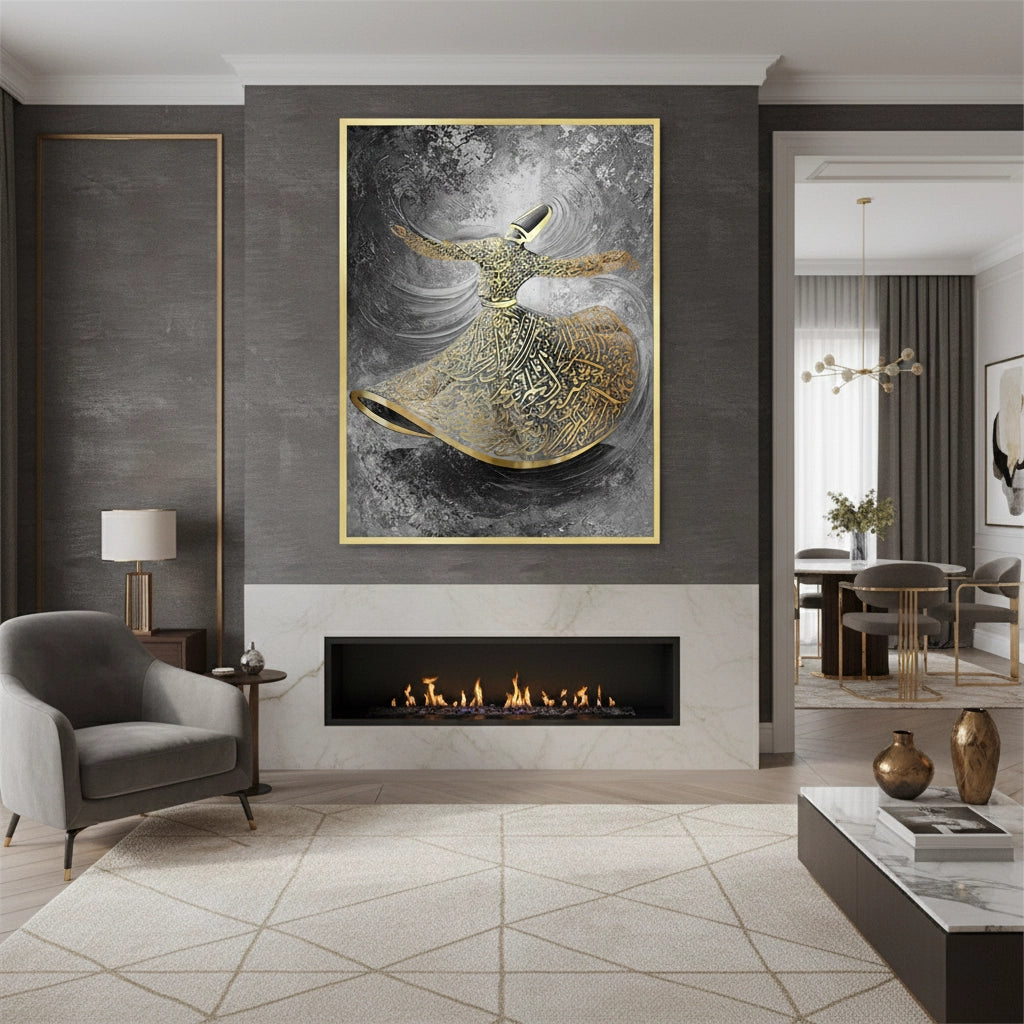 2Whirling Dervish Sufi Art - Fine Art