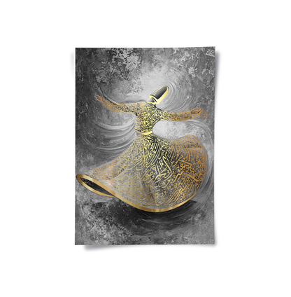 Whirling Dervish Sufi Art - Poster
