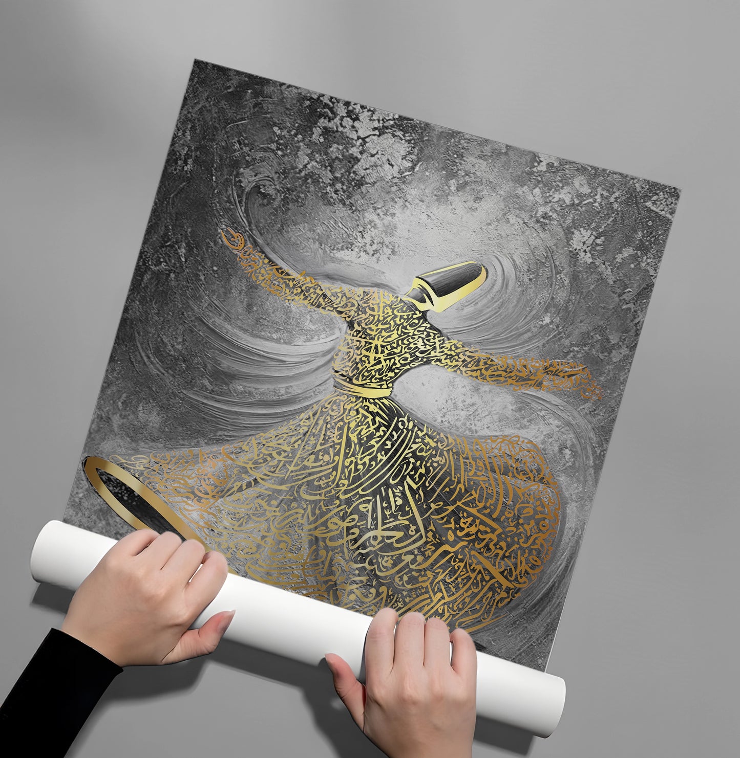 2Whirling Dervish Sufi Art - Poster