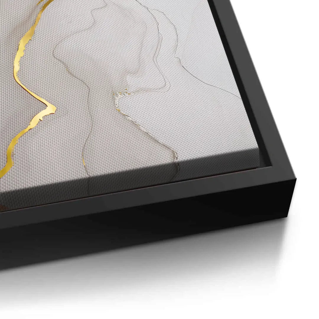 Whispering Gold Set of 2 - Canvas - Jasmineart.ae