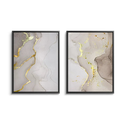 Whispering Gold Set of 2 - Canvas