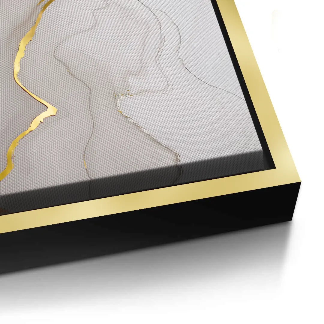 Whispering Gold Set of 2 - Canvas - Jasmineart.ae