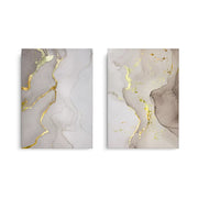 Whispering Gold Set of 2 - Canvas - Jasmineart.ae