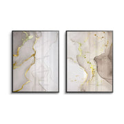 Whispering Gold Set of 2 - Fine Art - Jasmineart.ae