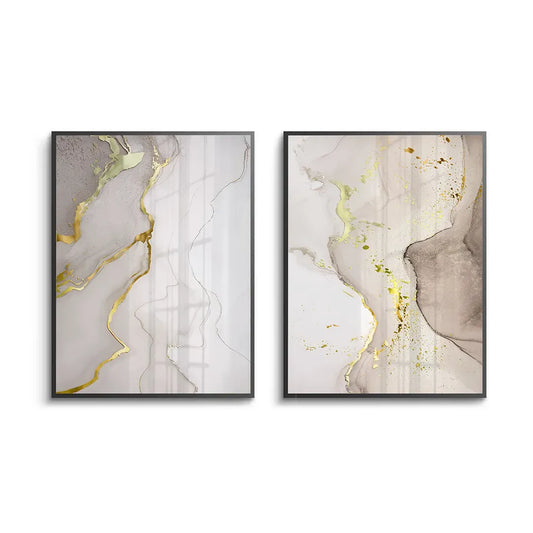 Whispering Gold Set of 2 - Fine Art