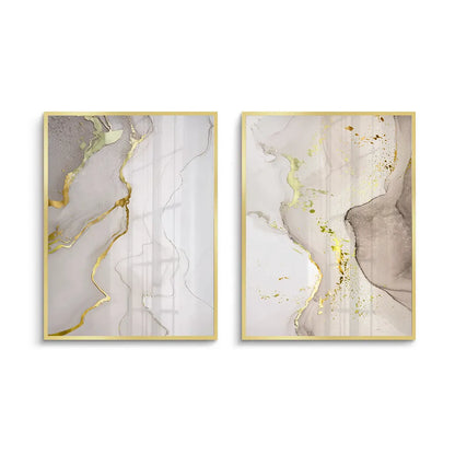 Whispering Gold Set of 2 - Fine Art