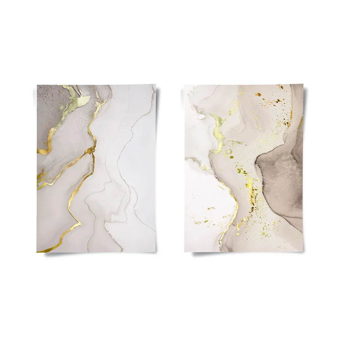 2Whispering Gold Set of 2 - Poster