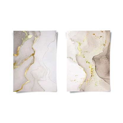 Whispering Gold Set of 2 - Poster