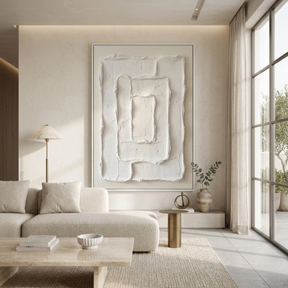 White Textured Geometry #WTG439