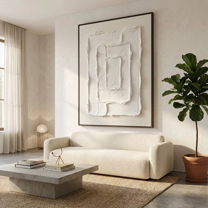 White Textured Geometry #WTG439