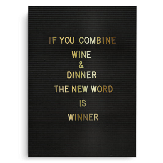 Winner Wine & Dinner - Canvas