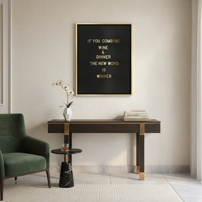 Winner Wine & Dinner - Canvas