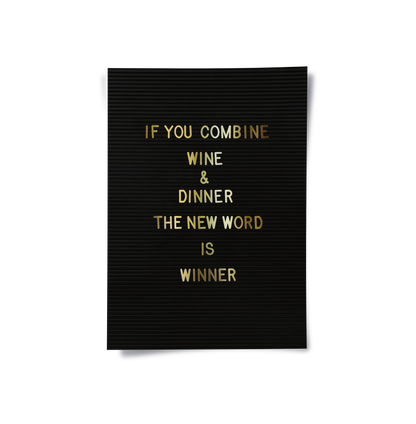 Winner Wine & Dinner - Poster