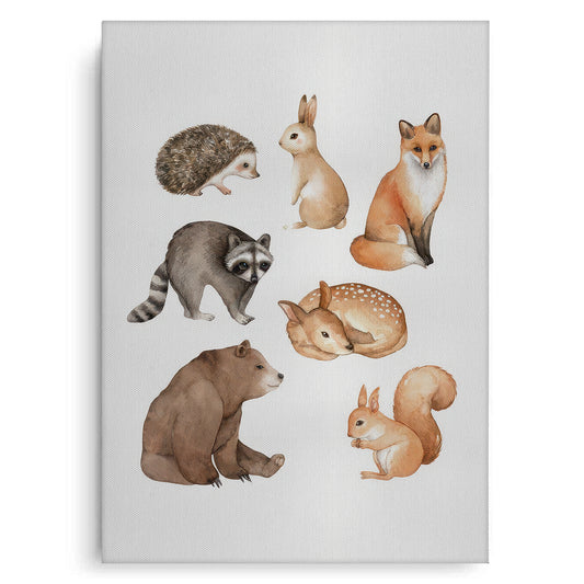 Woodland Animals - Canvas