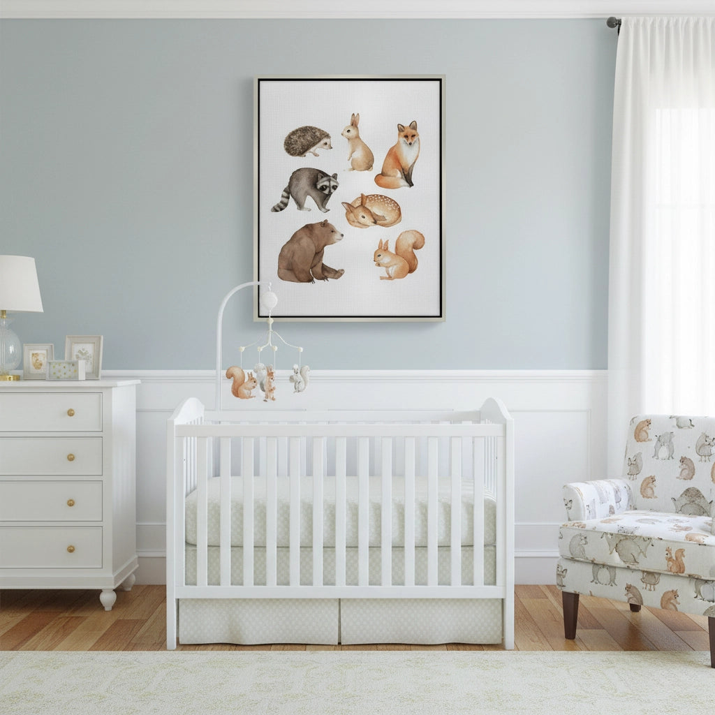 2Woodland Animals - Canvas