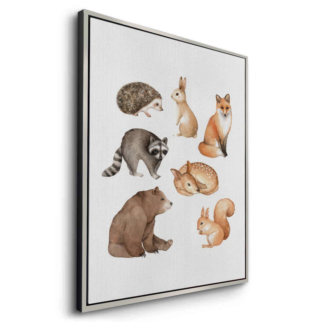 2Woodland Animals - Canvas