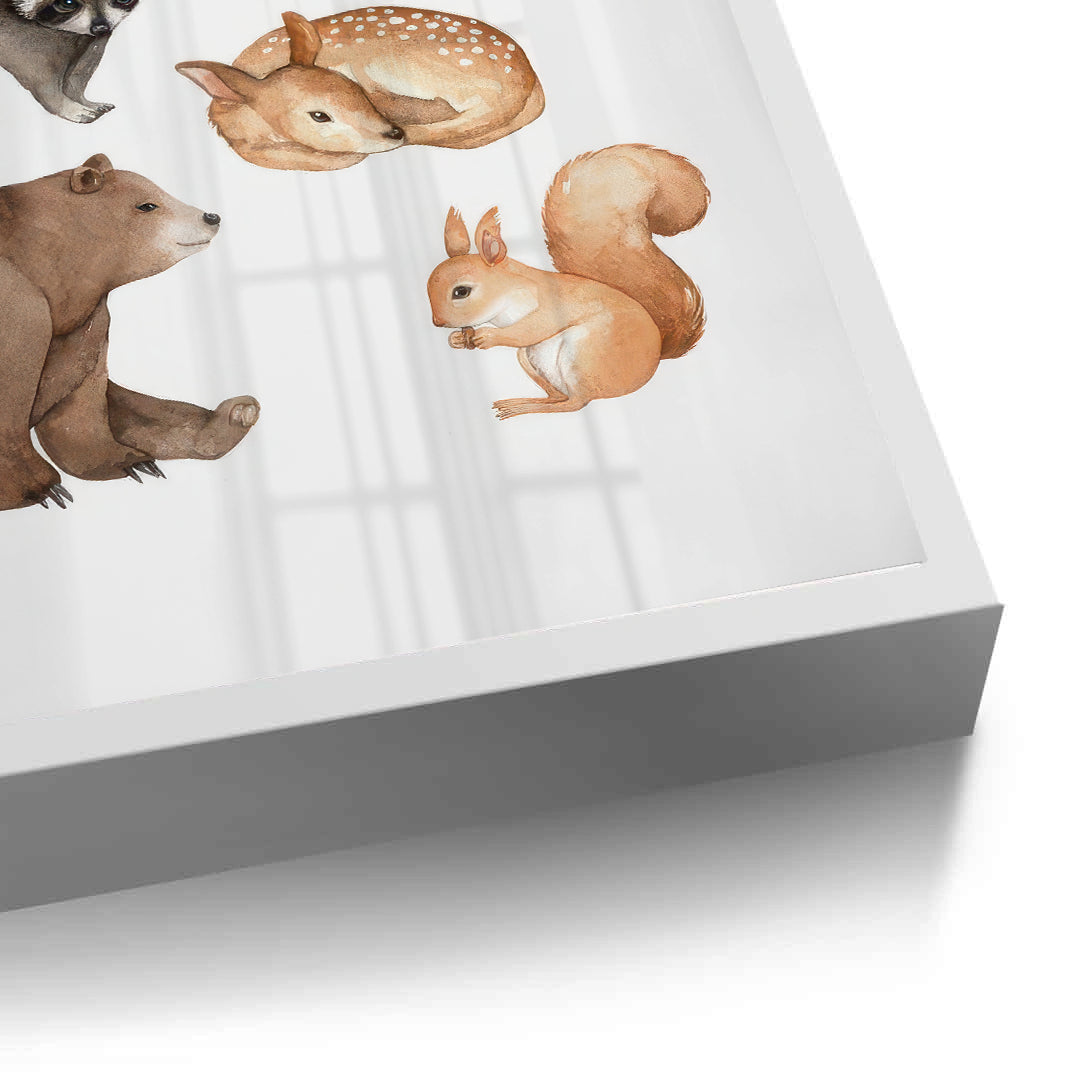 2Woodland Animals - Fine Art