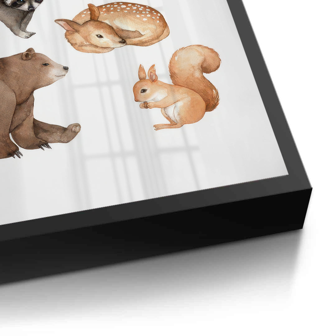 2Woodland Animals - Fine Art