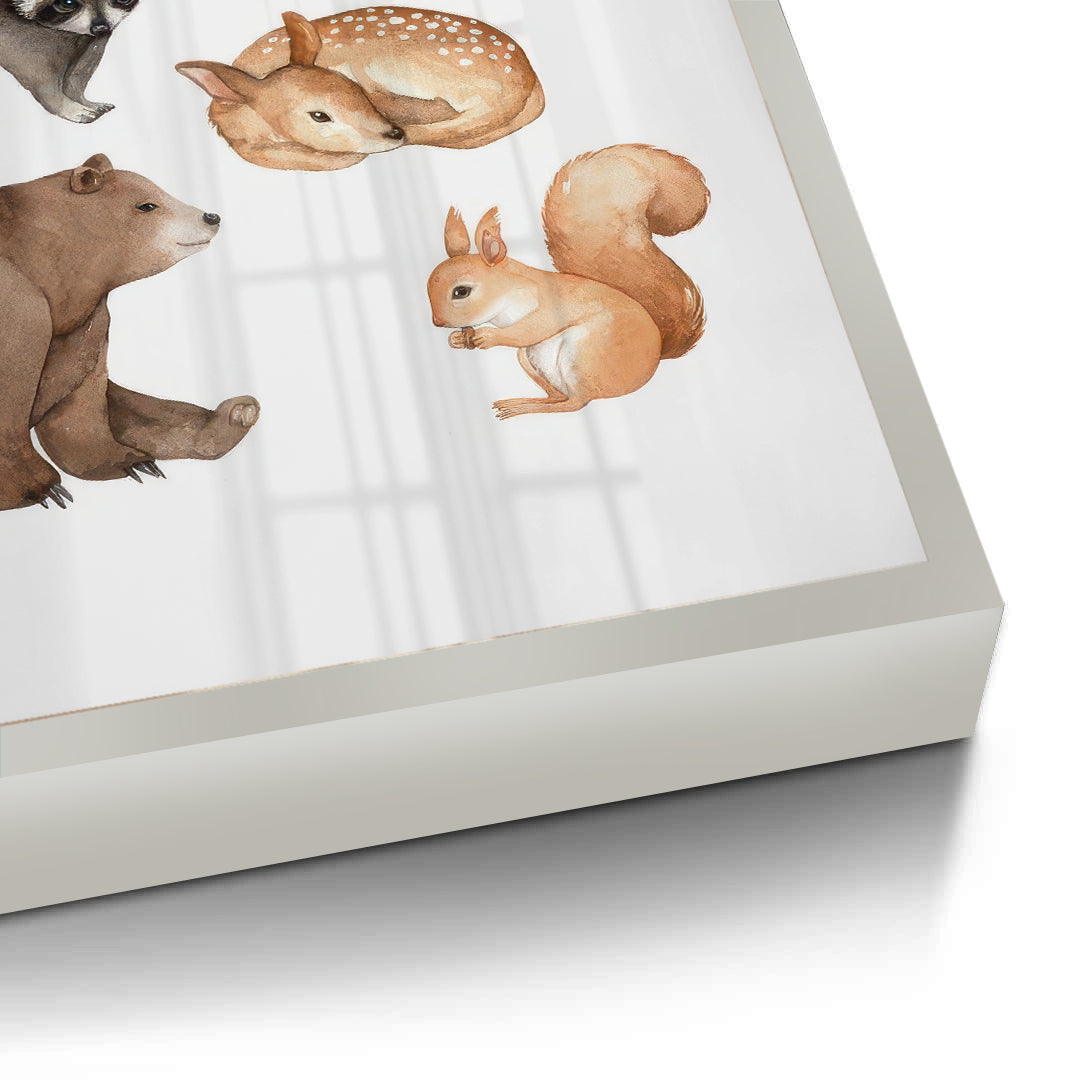 2Woodland Animals - Fine Art