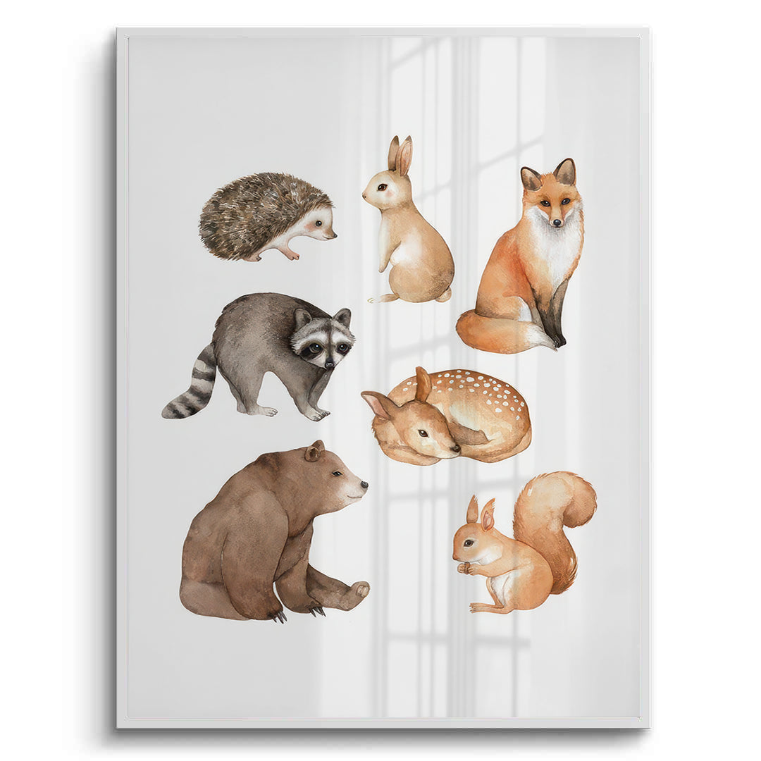 2Woodland Animals - Fine Art